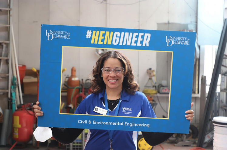 UDengineering's tweet photo. Why did #UDel associate professor of Civil and Environmental Engineering become an engineer? "To make structures more resilient and positively impact people." #Hengineer ππ #Eweek2023 https://t.co/KeaCagvdsl