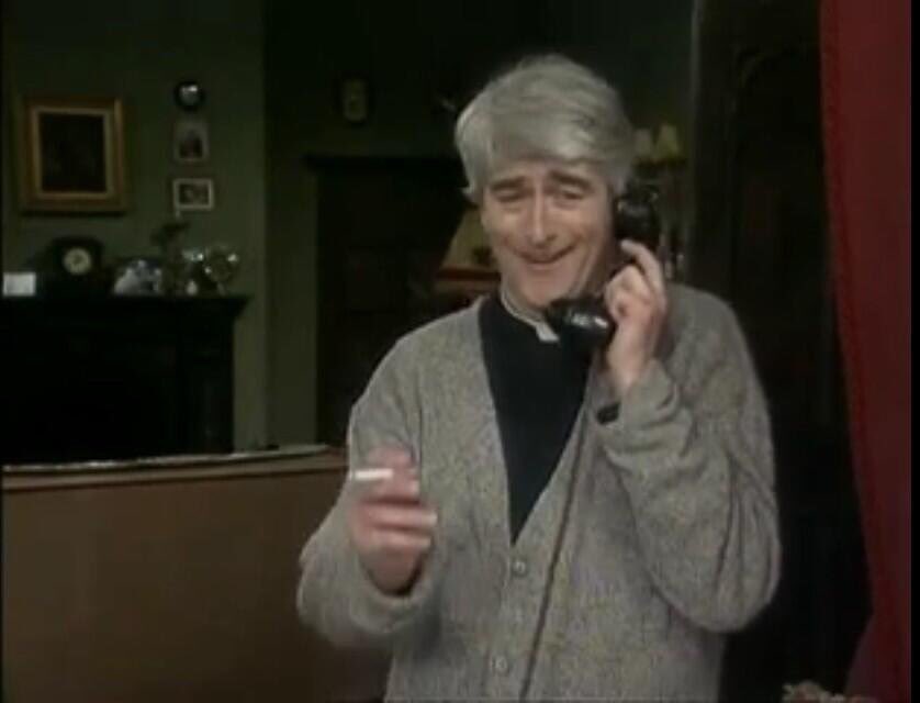 "Oh yeah, Lent. What are you giving up? Being the biggest eejit in the priesthood?"