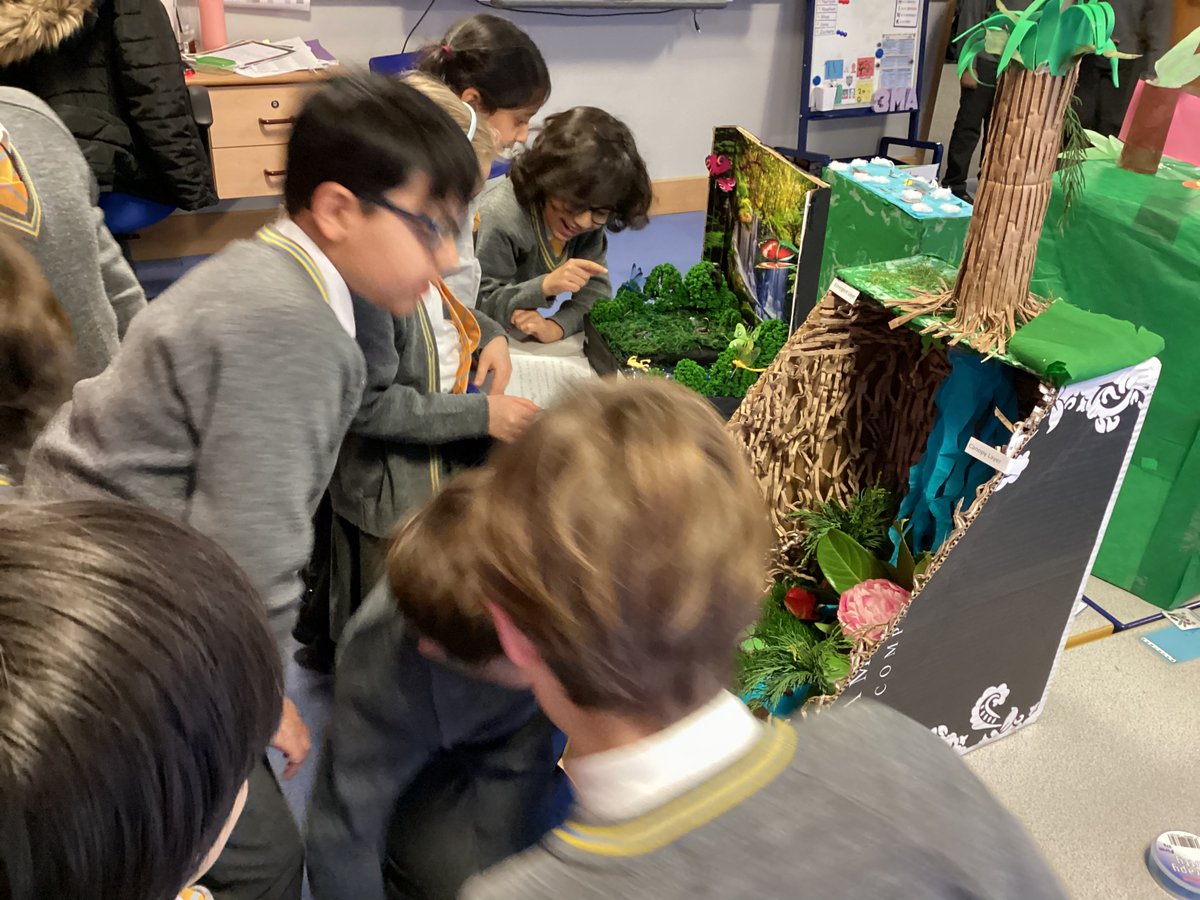 #StainesPrepYear3 have enjoyed presenting and sharing their rainforest dioramas with each other. A fantastic project showcasing their learning so far this term. So many creative and colourful creations, well done Year 3!