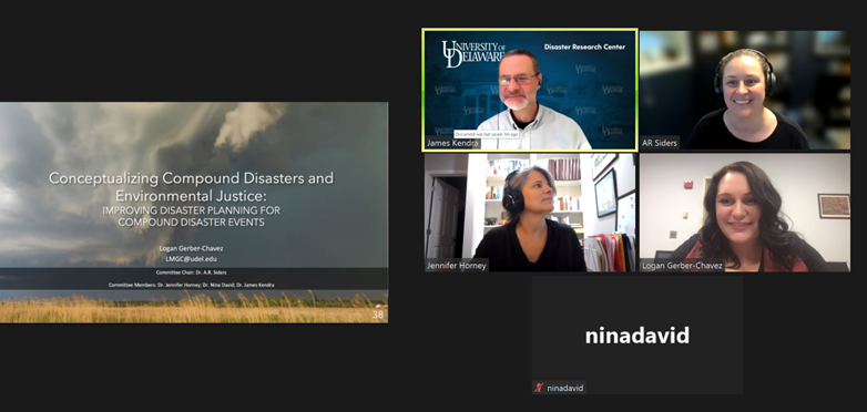 sidersadapts's tweet image. 🎓Announcing Dr Logan Gerber-Chavez! 

@Gerber_Chavez_ defended her dissertation on compound #disasters &amp;amp; #EnvironmentalJustice today at @UDELDRC @UDBidenSchool #AdLab 

Thanks to everyone who attended the defense &amp;amp; celebrated with us after!