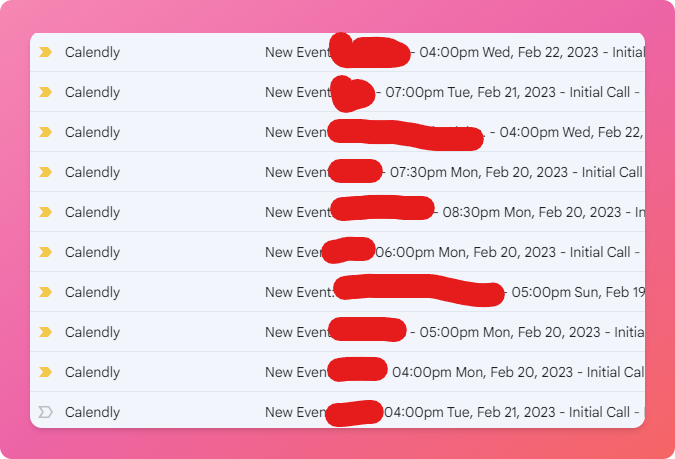 Casually booked 10 calls yesterday

(Average monday)