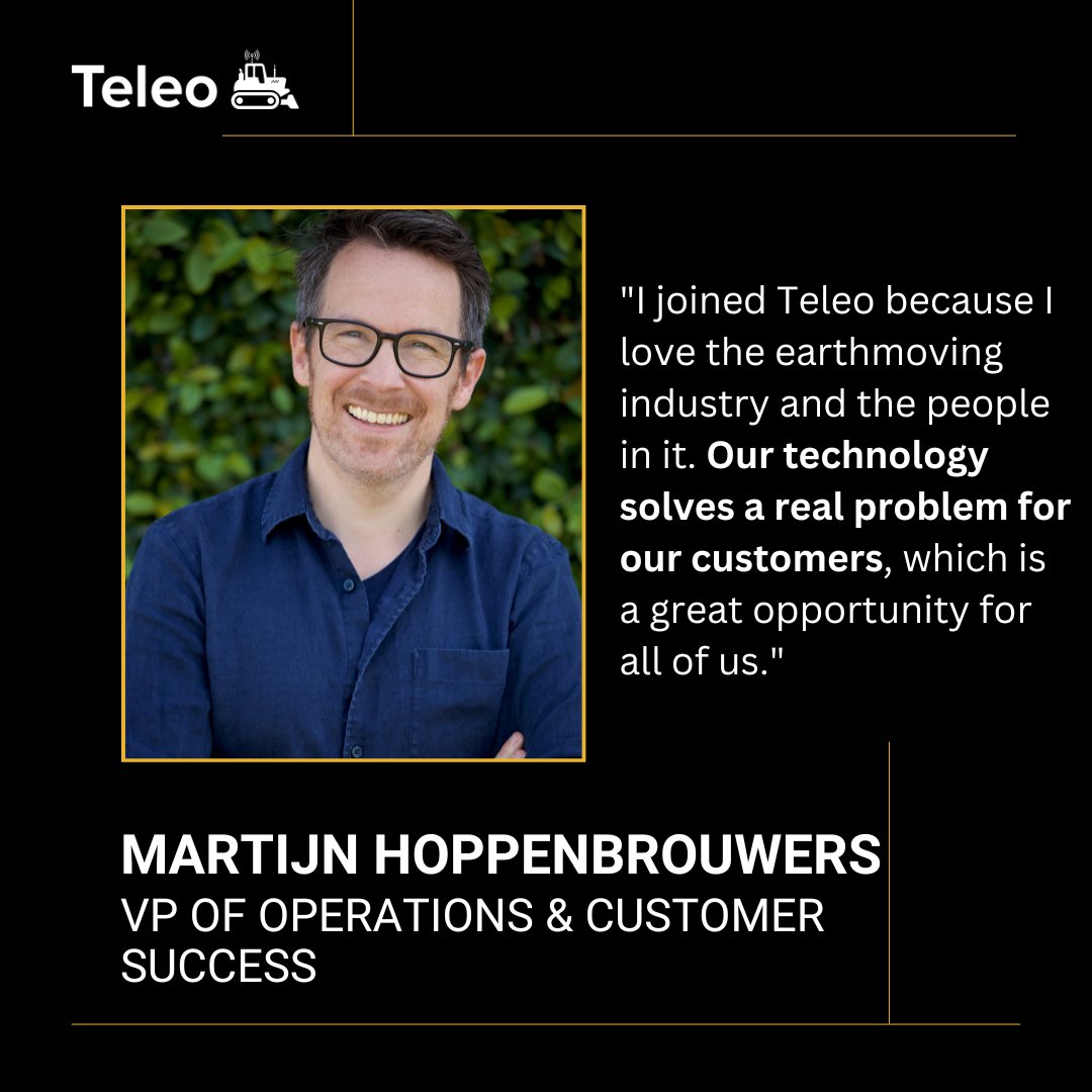 TeleoAI's tweet photo. Meet Martijn Hoppenbrouwers, Vice President of Operations and Customer Success. With 17 years of experience in construction technology, Martijn is committed to making our partners and customers successful with our solutions.
#constructionoperations #customersuccess https://t.co/dBOZDLz1sk