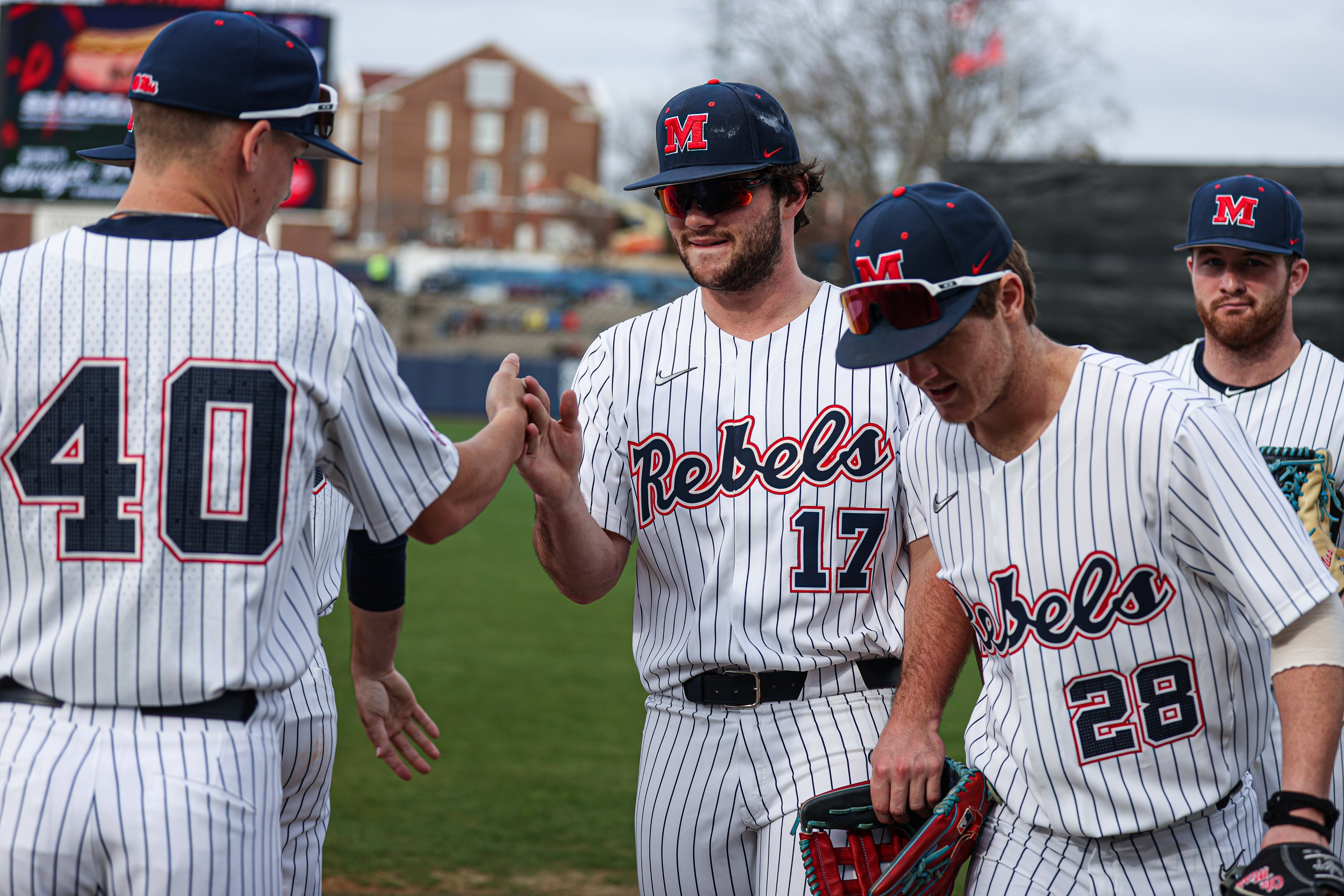 Ole miss pinstripe sales baseball jersey
