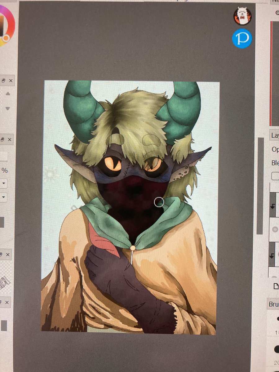 weird_humanoid_'s tweet photo. @Geomecs Elliot Acoff ^^ also love your art. The digital art is the best reference for the colour as I’m not very good at colour matching irl lol https://t.co/we5mjSqyDf