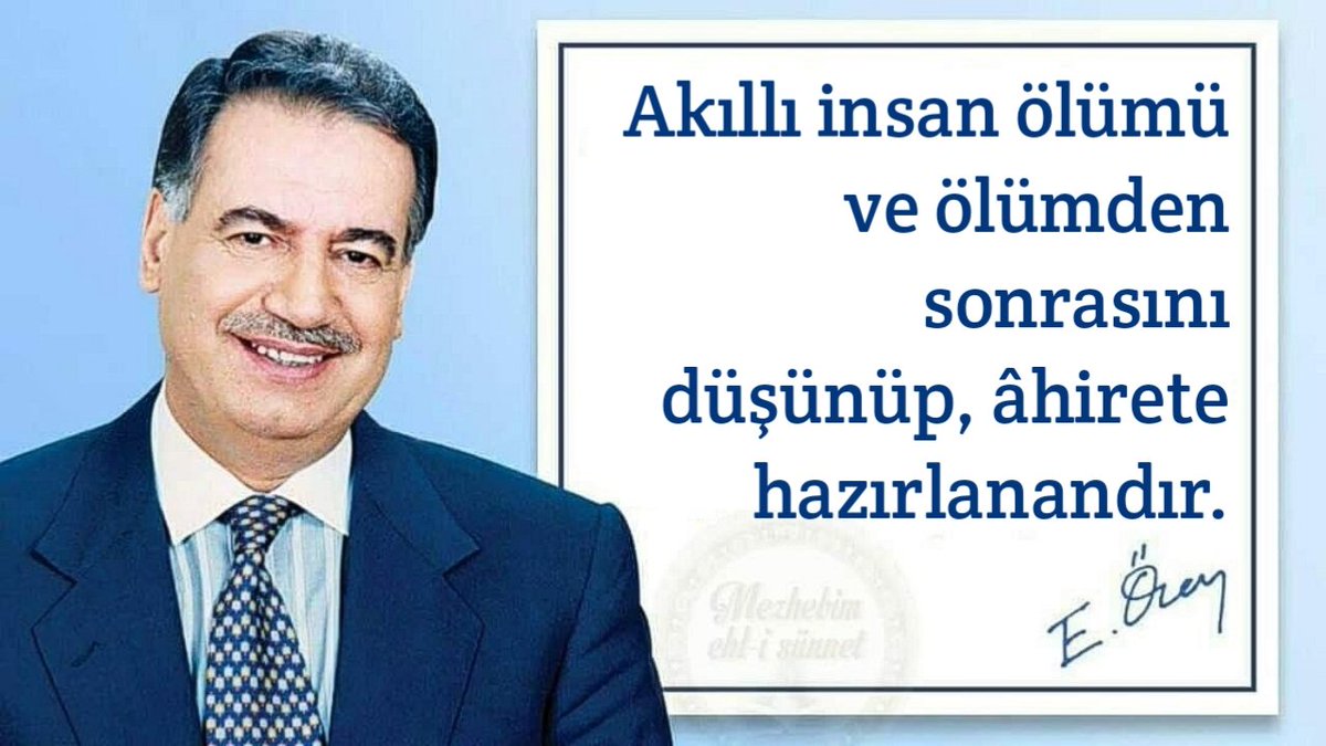 mehlisunnet's tweet photo. Allahü teâlâ bizleri, Enver abinin rahmetullahi aleyh sahip olduğu ve vefatına kadar mücadelesini verdiği ehli sünnet itikadından ve bu yola hizmetten ayırmasın!.
Âmin https://t.co/VEf6mrvMdA