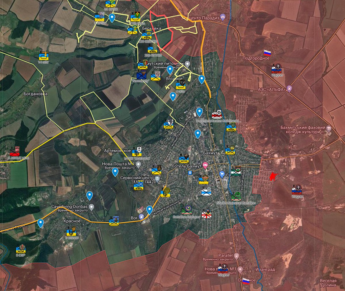 Osint Defender Italy ๐ฎ๐น on Twitter: "Situation in Bakhmut to be noted