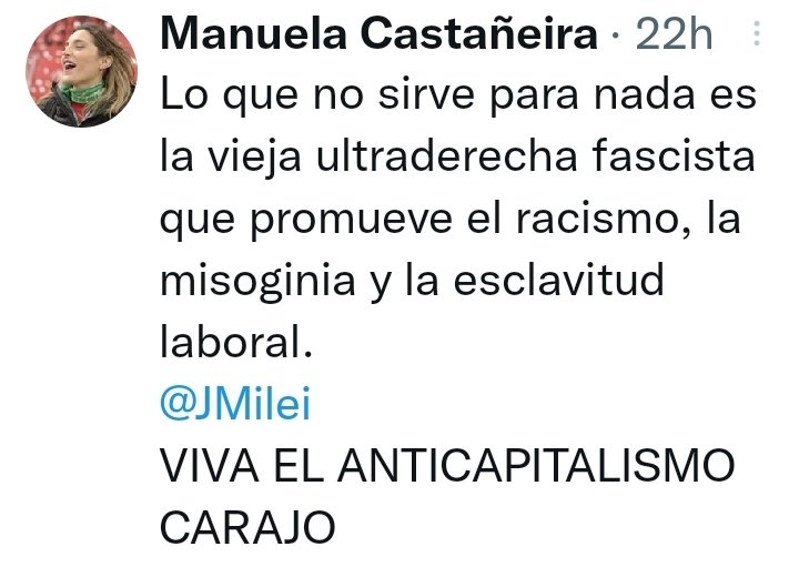 ResnicoffMartin's tweet photo. A los chicos hay que ponerles límites. Los límites son amor. Un niño que crece sin límites, se transforma en una Manuelita, que cree que tiene derecho a rascarse el higo para que la sociedad la mantenga. https://t.co/Oq5I2eJ1EK