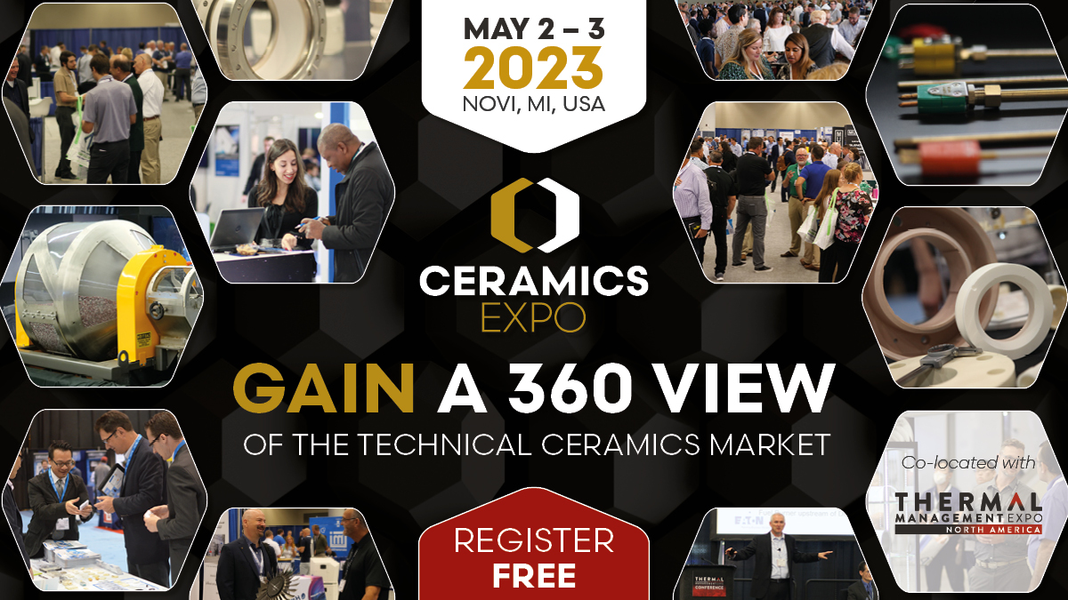 There's just over 2 months to go until #CeramicsExpo 2023 👏

Tired of feeling stuck behind your desk? Join us and get ready to meet the whole supply chain under one roof, for two days of unrivaled networking 👥

Even better, it's free to attend 👉 ow.ly/n3el50MYbLU