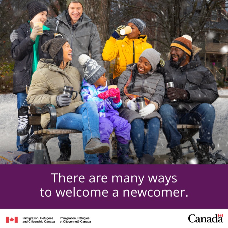 CitImmCanada's tweet photo. People come to Canada for many reasons. No matter where they're from or why they're here, a warm Canadian welcome can make a difference.