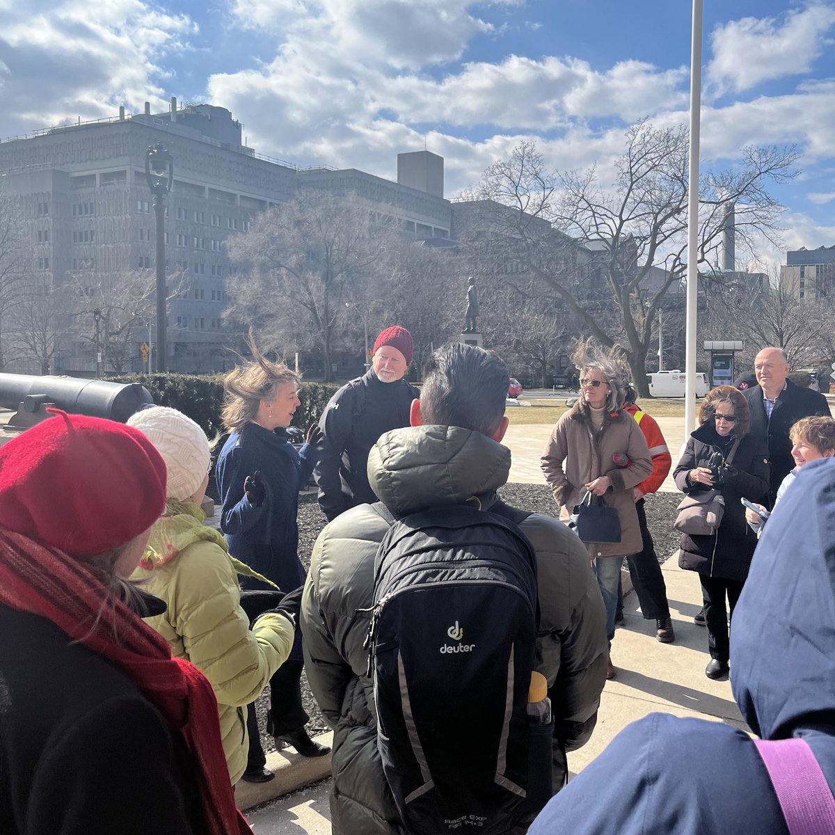 Spoke with the passionate environmental crusaders from Greenbelt Promise outside Queen's Park today after they attended question period in the Legislature. I continue to stand with them against the destruction of the Greenbelt. We won't give up! #Greenbelt #onpoli #ontenviro