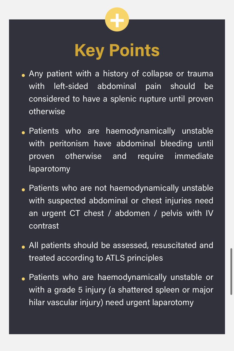 TeachMeSurgery on Twitter "Mortality of traumatic splenic injury is