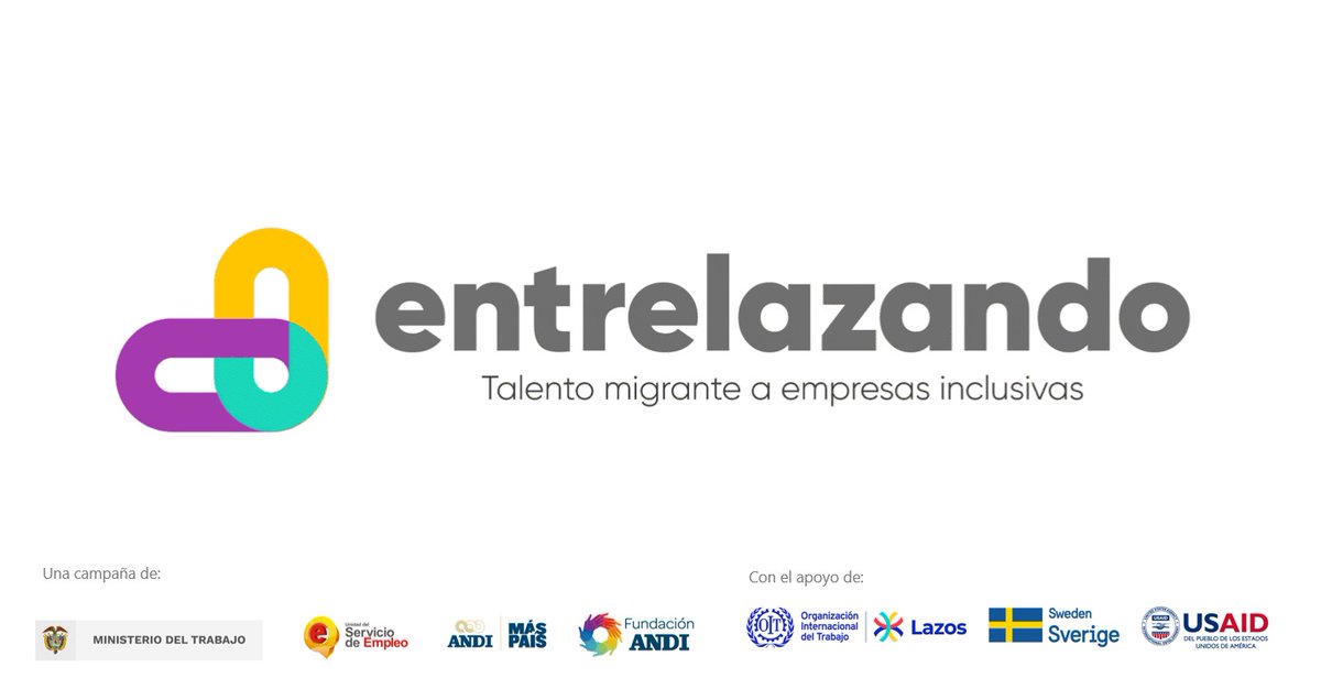 ANDI_Colombia's tweet photo. Con el fin de sensibilizar y orientar a los empleadores de Colombia sobre la contratación de personas trabajadoras migrantes se presentó la campaña “Entrelazando”.
Lea la nota completa aquí👉https://t.co/b5tatluhDS 
#RSEANDI https://t.co/0YJqsJSgO2