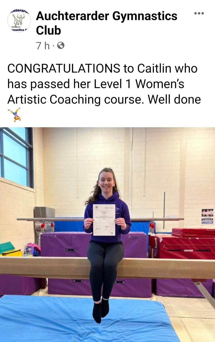 Well done Caitlin xx @BalfronHSsport