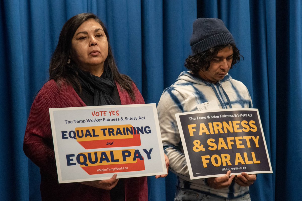 chi_temps's tweet photo. 📢 TOMORROW IS THE DAY
The #TempWorkerFairnessAndSafetyAct is up for vote in the Illinois Senate Executive Committee tomorrow, February 22 at 1pm! Support temp workers and #MakeTempWorkFair by filling out this form in solidarity for Senate Bill 281.
https://t.co/JGcGq9dlfT https://t.co/g8o5CEvV12