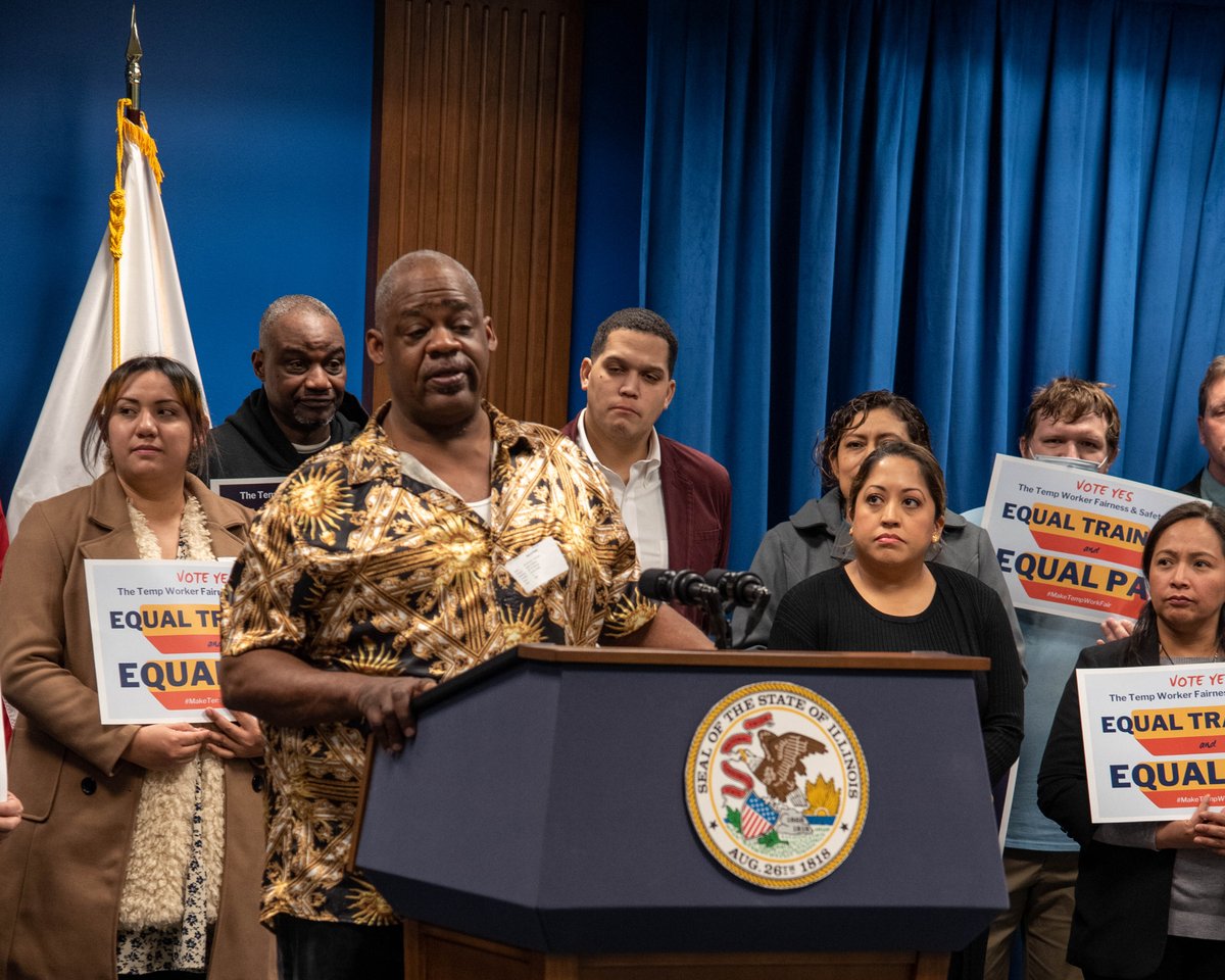 chi_temps's tweet photo. 📢 TOMORROW IS THE DAY
The #TempWorkerFairnessAndSafetyAct is up for vote in the Illinois Senate Executive Committee tomorrow, February 22 at 1pm! Support temp workers and #MakeTempWorkFair by filling out this form in solidarity for Senate Bill 281.
https://t.co/JGcGq9dlfT https://t.co/g8o5CEvV12