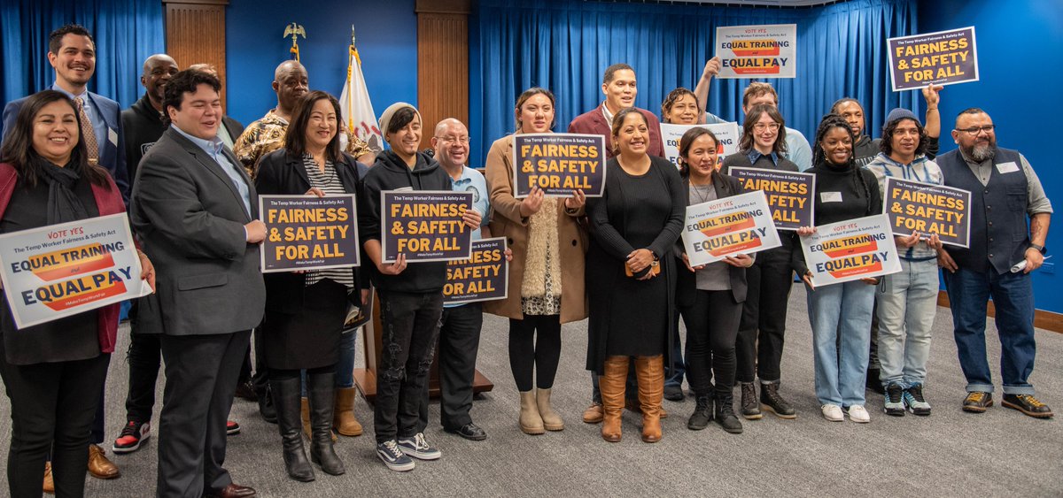 chi_temps's tweet photo. 📢 TOMORROW IS THE DAY
The #TempWorkerFairnessAndSafetyAct is up for vote in the Illinois Senate Executive Committee tomorrow, February 22 at 1pm! Support temp workers and #MakeTempWorkFair by filling out this form in solidarity for Senate Bill 281.
https://t.co/JGcGq9dlfT https://t.co/g8o5CEvV12