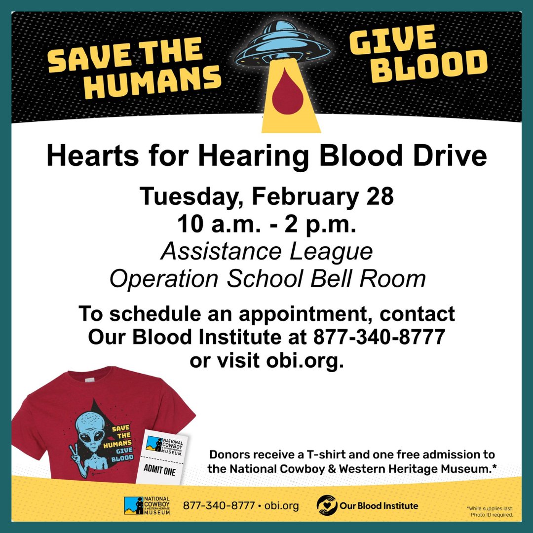 💙Tulsa Friends!💙
Hearts for Hearing is hosting a blood drive at our Oklahoma City clinic on February 28th! Sign up to donate by clicking the link in our bio or by calling the number on the flyer.