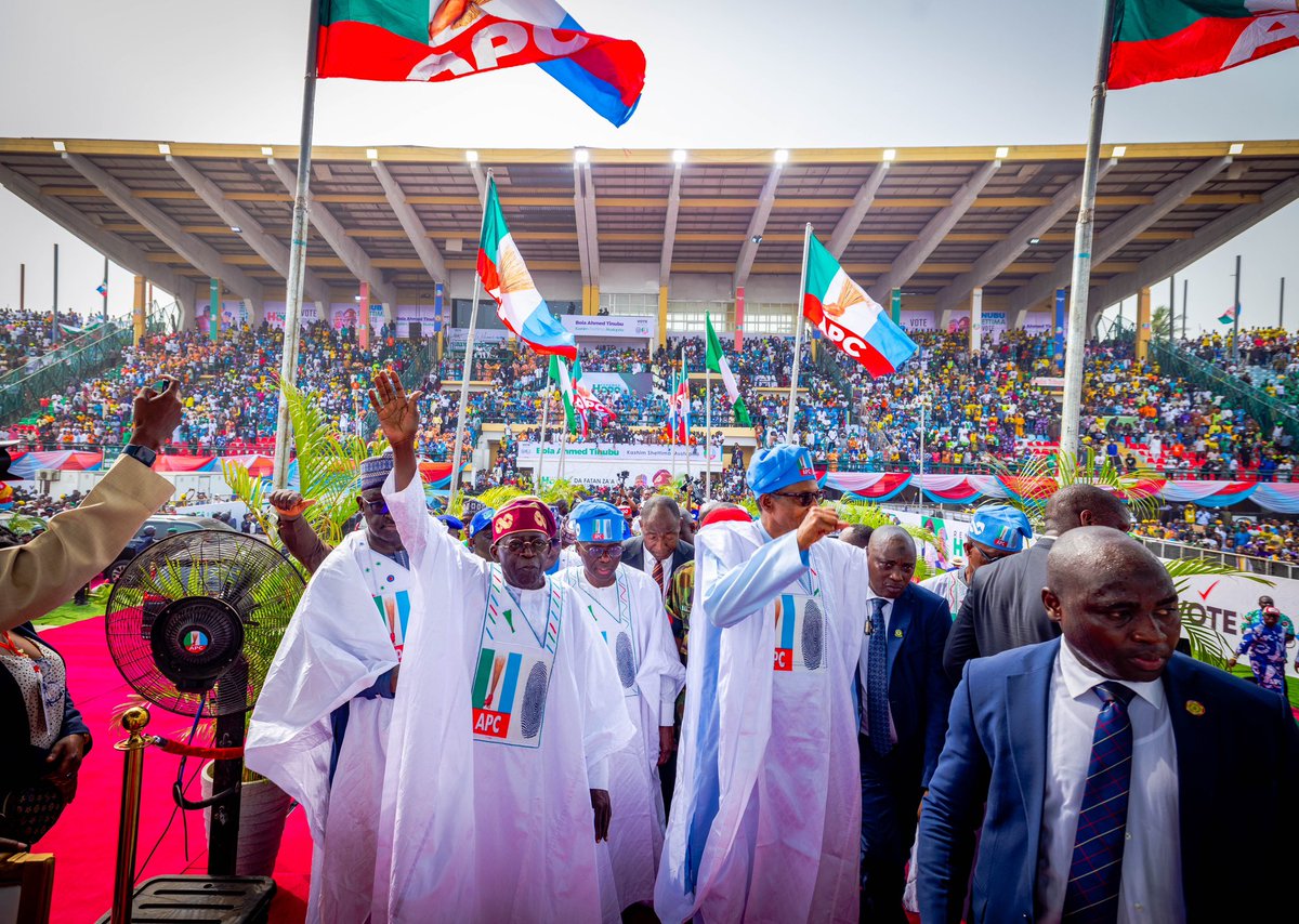 officialABAT's tweet photo. Today, we came to the end of our campaign with a rapturous final rally in Lagos State, my home. The atmosphere was incredible, the love and support palpable. 

I must also say a special thanks to each and every political leader, party member and supporter, https://t.co/Gmiy8qgXuJ