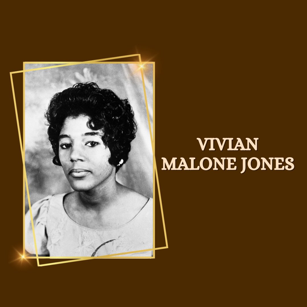 1956Magazine's tweet photo. Vivian Malone Jones: https://t.co/LZtdl18mmV