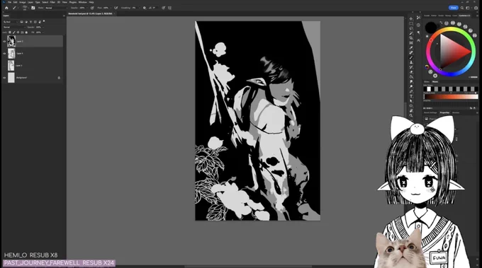 so apparently incoming storm took my power out, pray it comes back and i didnt lose too much progress…i was liking my sketch 