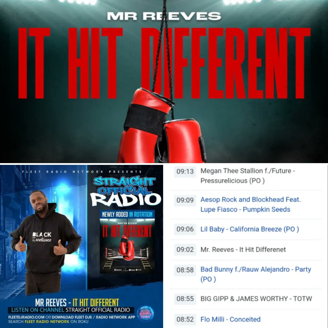 Hip Hop 24/7 on Fleet DJs Radio  @fleetdjradio 
New Music @MrReevesizhere 'IT HIT DIFFERENT'🎧  m.soundcloud.com/beatsbyreeves/…

 fleetradionetwork.com  Also tune into @breaking_tracks @straight8radio
#radio #music #tuesday #newmusic