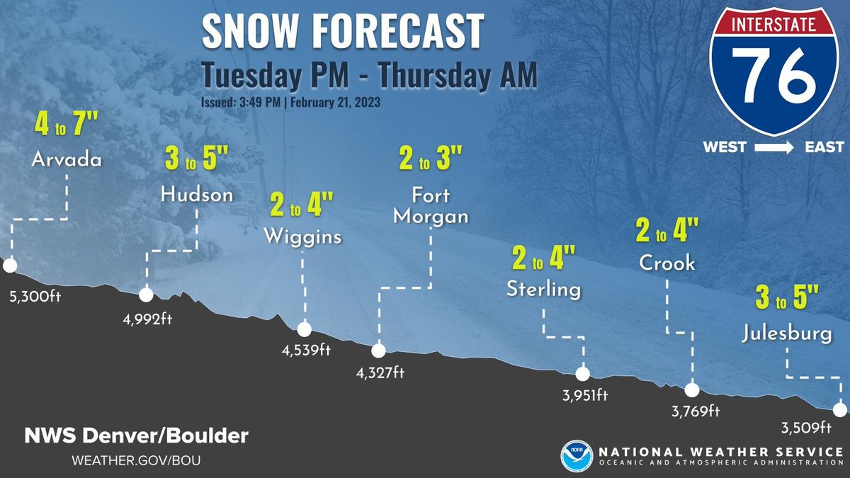 NWS Boulder on Twitter "Plan on needing extra travel time for tomorrow