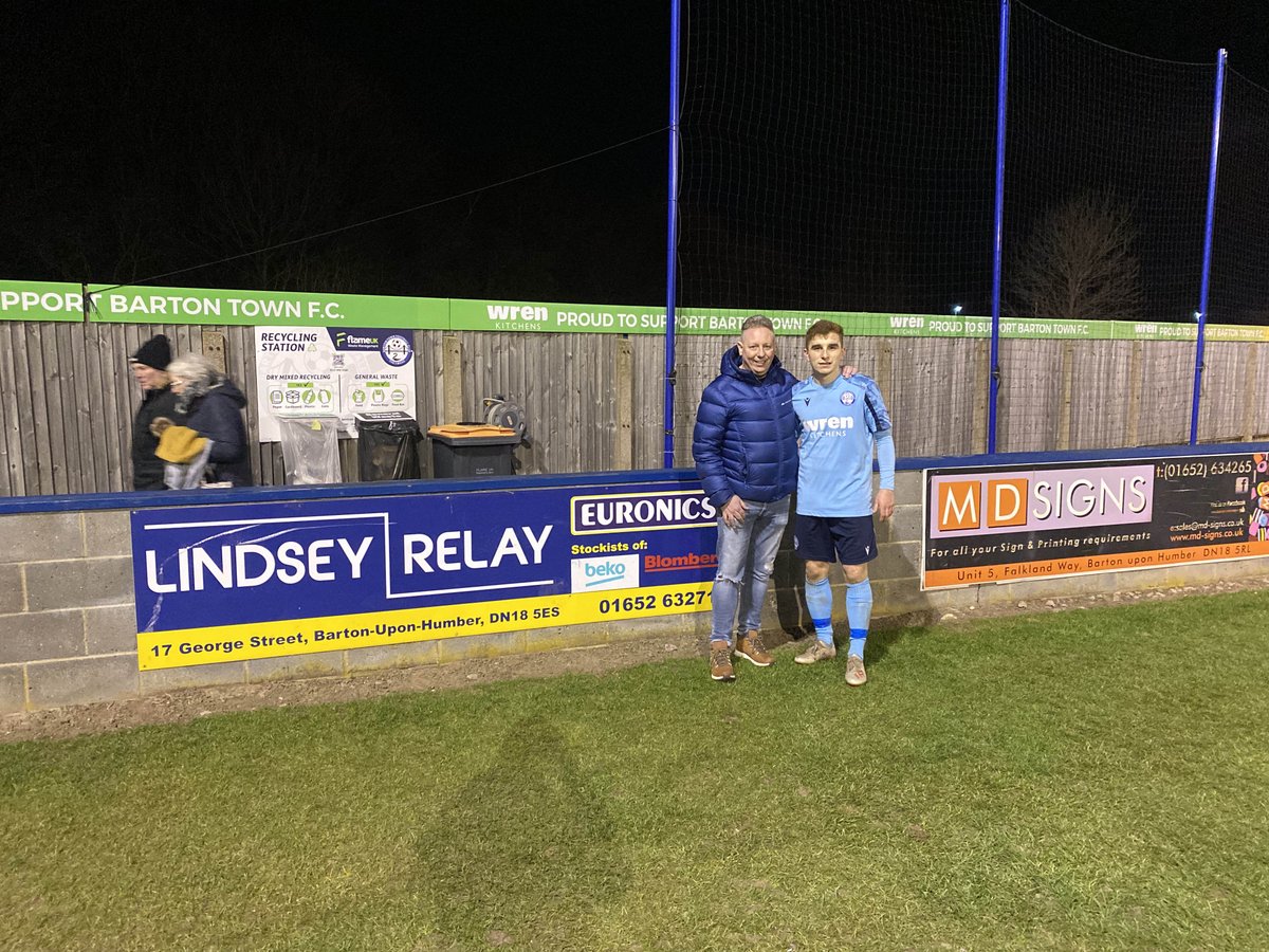 BartonTownFC's tweet photo. Tonight’s @lindseyrelay Man of the Match, chosen by match sponsors AS Training Services, is Tom Waudby, sponsored by @hudgellsol.

Well done Tom! https://t.co/ICFmMM7JFf