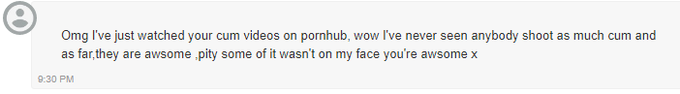 These are messages that I always appreciate🥰❤️  #batorbrother #cumblaster #hyperspermia #cum #horny #cumtribute<a href="/tag/batorbrother"class="tags">#batorbrother</a><a href="/tag/hot"class="tags"><span>#hot</span></a><a href="/tag/f4f"class="tags"><span>#f4f</span></a><a href="/tag/sex"class="tags"><span>#sex</span></a><a href="/tag/porn"class="tags"><span>#porn</span></a><a href="/tag/top"class="tags"><span>#top</span></a><a href="/tag/milk"class="tags"><span>#milk</span></a><a href="/tag/hard"class="tags"><span>#hard</span></a><a href="/tag/horny"class="tags"><span>#horny</span></a><a href="/tag/gay"class="tags"><span>#gay</span></a>