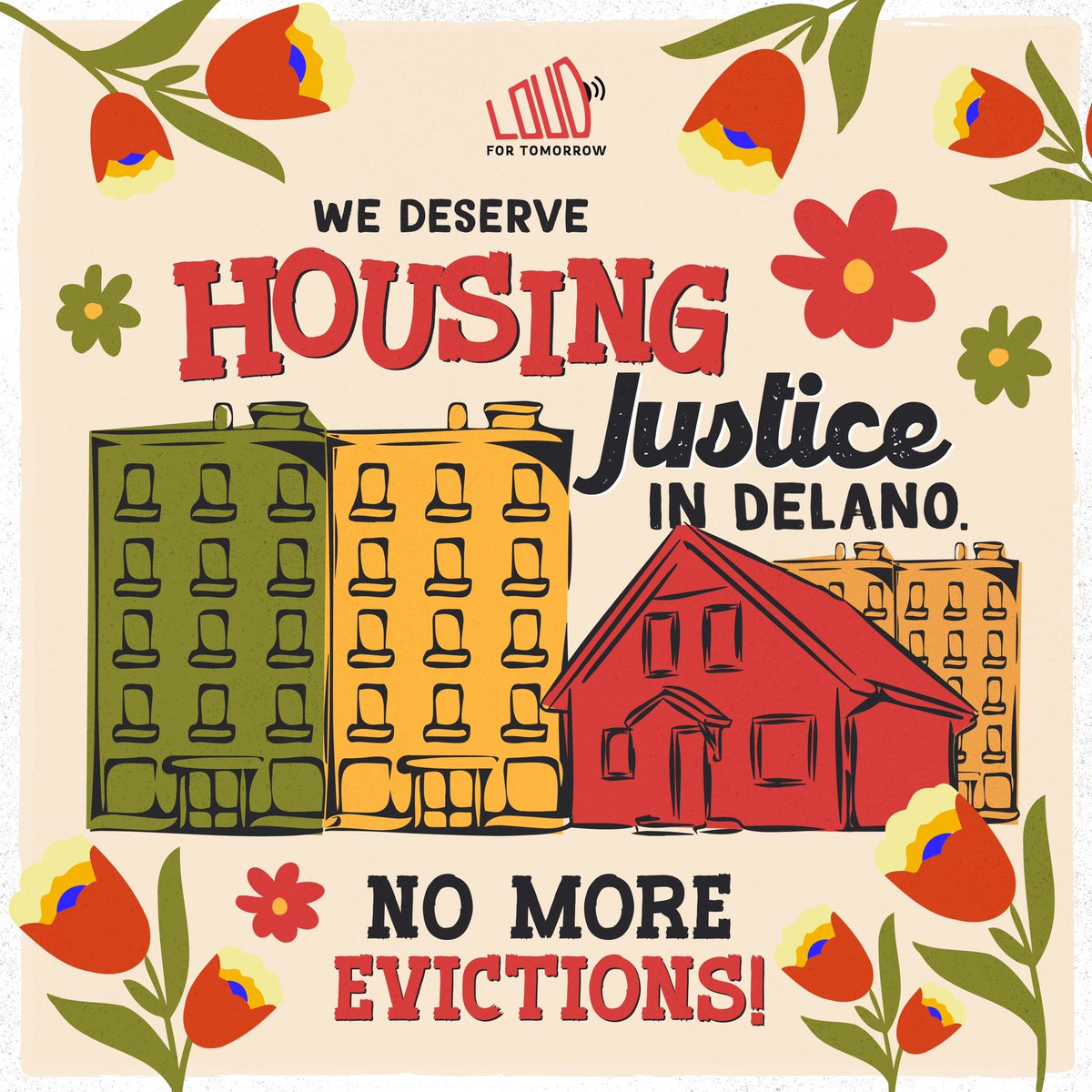 Everyone deserves the right to housing. Join us in holding elected officials accountable and keeping our community safe. 

#Delano #YouthPower #CA #KernCounty #LoudForTomorrow #CommunityOrganizing #Housing #HousingJusticeInDelano