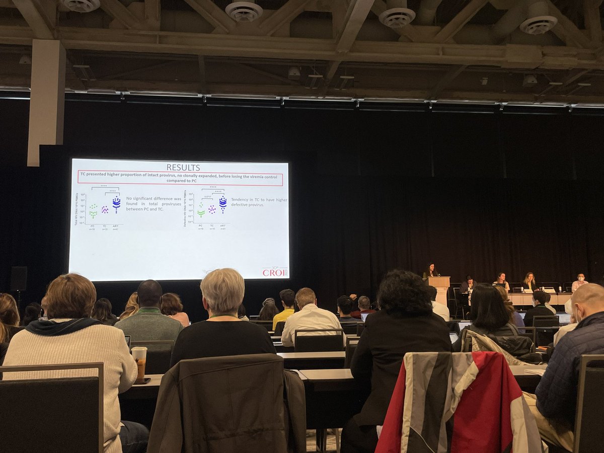 BenBone95's tweet photo. Several years worth of work delivered brilliantly by Carmen and Isabelle @YuLabAtRagon during the themed discussions #CROI2023 well done!!! Great work everyone today!!! https://t.co/hgY476banw