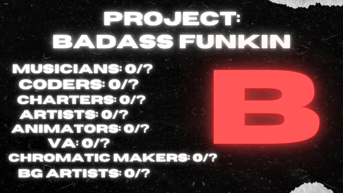 FunkinBadass's tweet photo. The Badass Funkin Mod Needs Help.

@FNFNewsAnnounc1 @FNFNewsEsp 
#Fnf #fnfmod #BadassFunkin #fridaynightfunkin #fridaynightfunkinmod https://t.co/QQUWZhzaS0