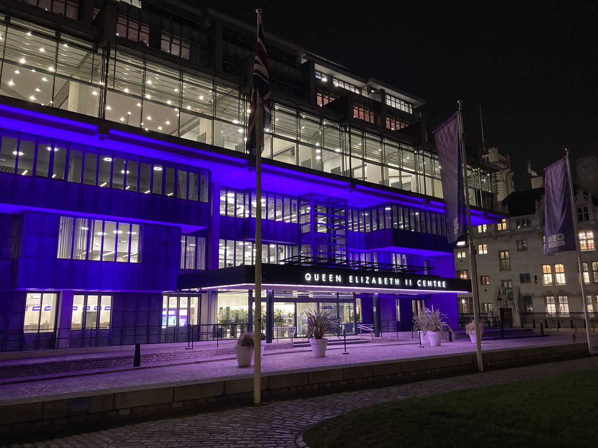 GovCounterFraud's tweet photo. London looking super tonight, as we get the @QEIICentre ready for tomorrow’s #CounterFraud23! Look forward to welcoming you all in the morning. https://t.co/3wXetbdA4f