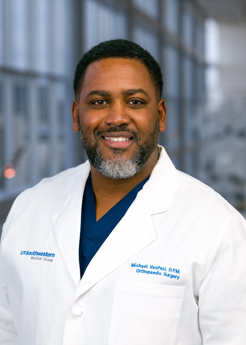 utswortho's tweet photo. #FacultySpotlight: #UTSWOrtho Section Chief of Foot and Ankle Surgery, Michael VanPelt, D.P.M., serves as the First VP for the @TPMAtweets Board of Directors. The goals of #TPMA is unify and fostering connections with #podiatrists around #Texas.
#UTSW #orthopaedicsurgery https://t.co/Xu7PxXnmbZ