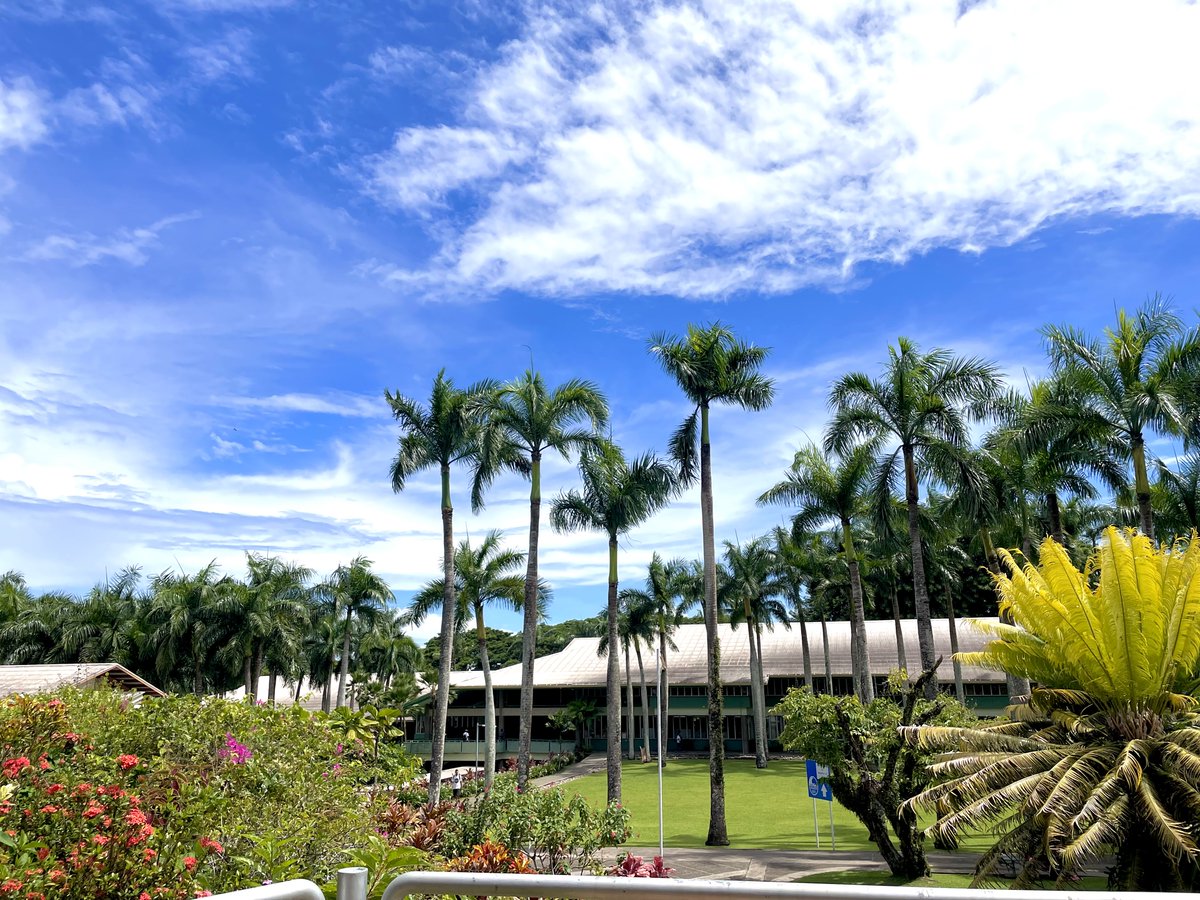 UniSouthPacific's tweet photo. We're blessed to be surrounded by so much greenery here at our Laucala Campus. 😃

Still thinking of submitting your application for Semester 1 2023? Remember applications close TODAY, 22 Feb and registrations for classes close on 24 Feb 2023. 

#WorkWithMeWednesday #TeamUSP https://t.co/Vj5nXqv7KH