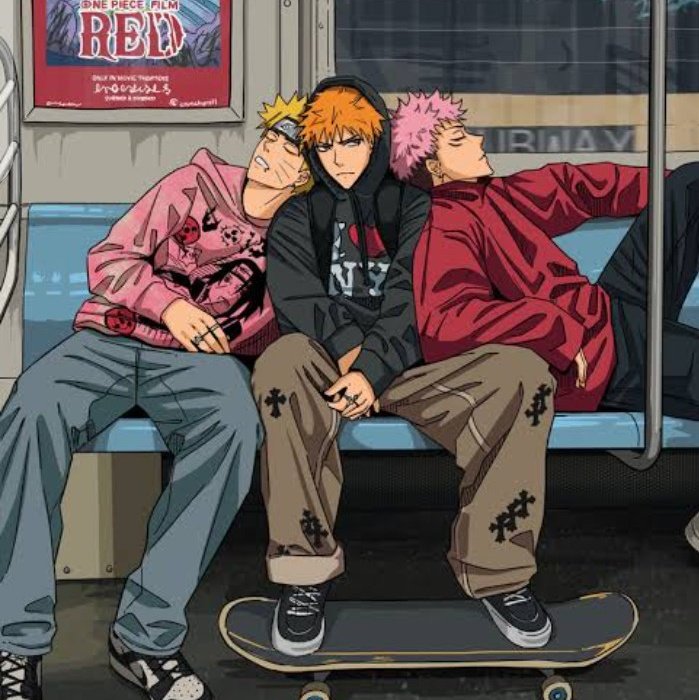 Darkpraise2's tweet photo. #NewProfilePic #anime #big3 #bleach #naruto #jjk #JujutsuKaisen #IchigoKurosaki #animedrip #animemc #animeboys https://t.co/ld4EWOkNOY