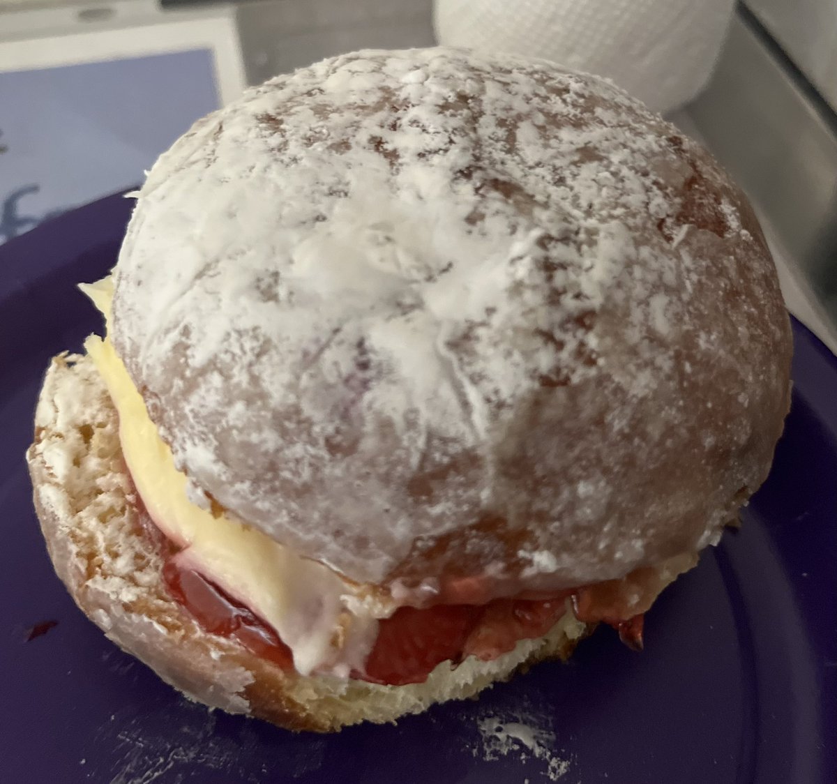 HallmanCarrie's tweet photo. thank you to our AMAZING PFE for the yummy Pączki treat today! And for making our kids so happy with the Crumbl cookie sale at lunch. I was surprised by one of my sweeties with this sweet treat. @CenturyWildcats @OSD135 #paczkiday https://t.co/VyLRJ4hjEN
