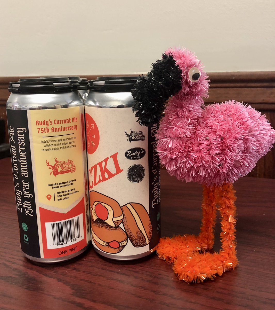 This year, <a href="/SchnitzAleBrew/">Schnitz Ale Brewery</a> joined the paczki party and brewed a 75th anniversary paczki ale called Rudy's Currant Ale. Pairs well with paczki, of course. The brewery also sold the paczki beer in the parking lot at <a href="/rudys_strudel/">Rudy's Strudel & Bakery</a> as part of the grand celebration. #paczkiday