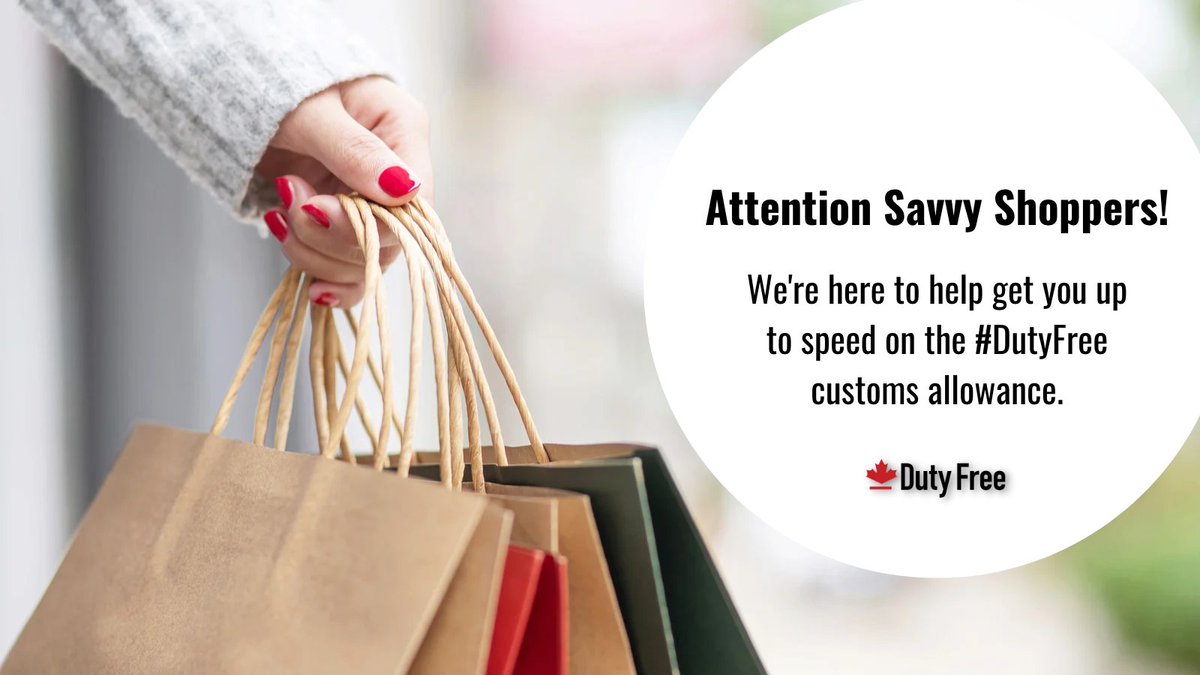 CanadaDutyFree's tweet photo. Don't let crossing the boarder intimidate you! Regulations and procedures do change over time, but we're here to help get you up to speed. Read more on the #DutyFree customs allowances now: https://t.co/ZOa4JXwGjM https://t.co/rOsoSBK9Ow