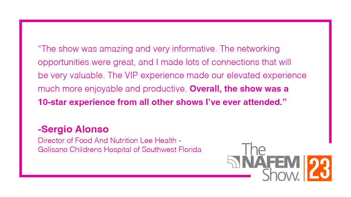 TheNAFEMShow's tweet image. Attendees have been raving about their experience at The NAFEM Show! 🙌

From valuable networking opportunities to informative sessions, #NAFEM23 was indeed one for the books.

We can't wait to see you all at #NAFEM25 in Atlanta! 😊