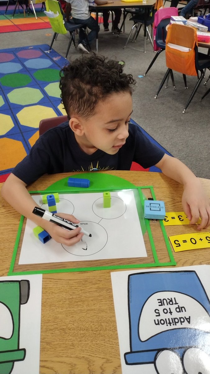 MsBrawnersClass's tweet photo. Using their unfix cubes along with their number bond playmats to determine if the number sentences are true/false. I pitched some "higher-order" thinking questions to help them verbalize &amp; explain their mathematical reasoning. Need it solved? Bravos to the rescue! #mathbusters 🤩 https://t.co/u9IKMrfWQF