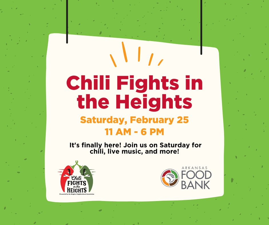Arkansas Foodbank on Twitter "We're so excited Chili Fights in the