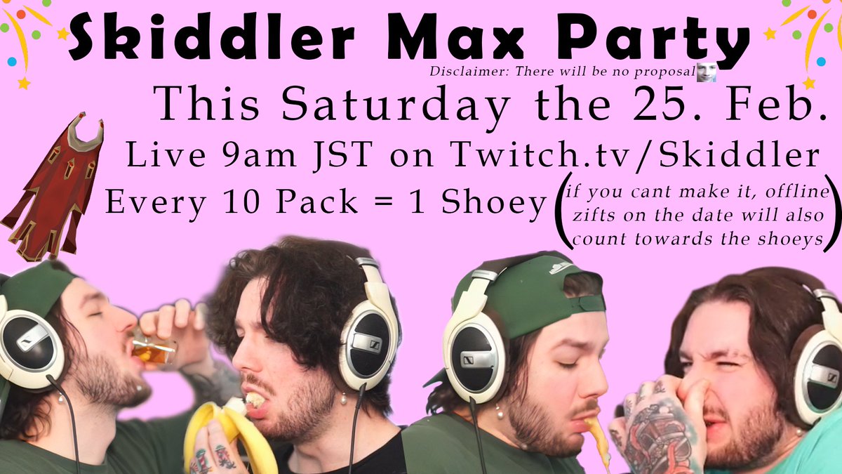 Skiddler's tweet photo. MAXING MY IRON THIS SATURDAY AT 12PM GMT 

30 year old throwing maxing party on old school RuneScape and I'm so excited https://t.co/bxKCvoVYCc