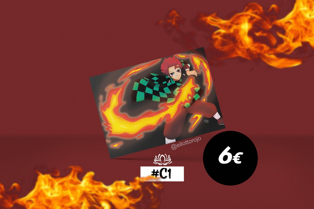 ellottorojo's tweet photo. Primer diseño subido ehe y esta que arde🔥con esta print de  #tanjirokamado de #kimetsunoyaiba 
#art #fanart #kimetsunoyaiba #tanjirofanart #demonslayer #guardianesdelanoche #eltreninfinito #gompanchirokamaboko #fire #red #tiendaanime #print #merchadising #anime #manga #mallorca https://t.co/Sknbkx7cRp