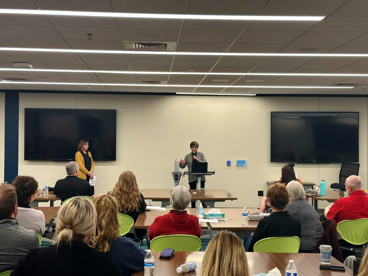 GovLauraKelly's tweet photo. We can't let any of our kids be left behind. Kids are our greatest resource and tomorrow's workforce. That's why I spoke at the Kansas Association of Special Education Administrators Winter Conference about how I'll continue to prioritize funding for special ed &amp; gifted programs. https://t.co/Y0RtvUIRh5