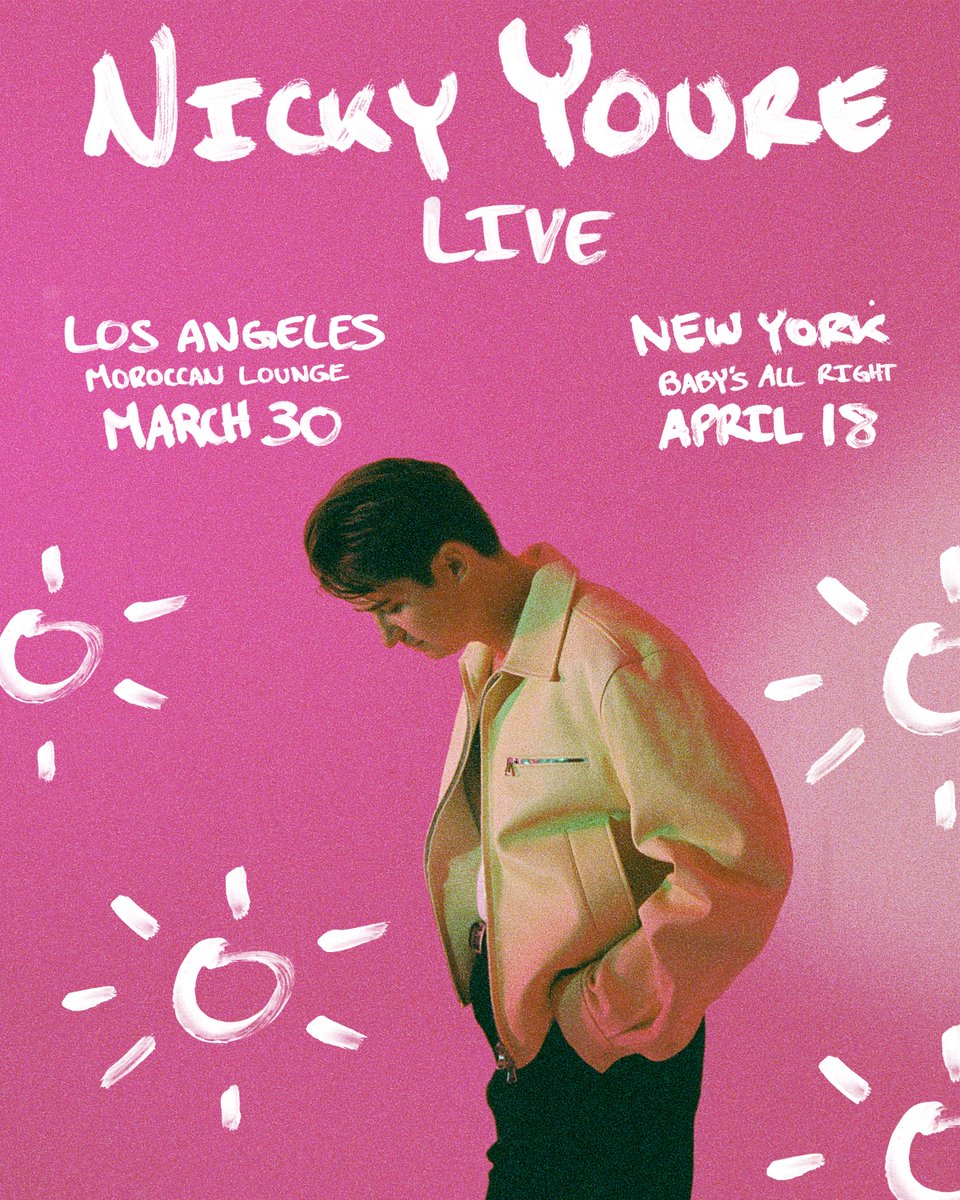 Can’t believe i’m about to say it but… I’m playing my FIRST EVER headline shows this March and April‼️ These are going to be the most fun shows that we’ve ever done and I hope to see you there❤️ found.ee/NickyYoure