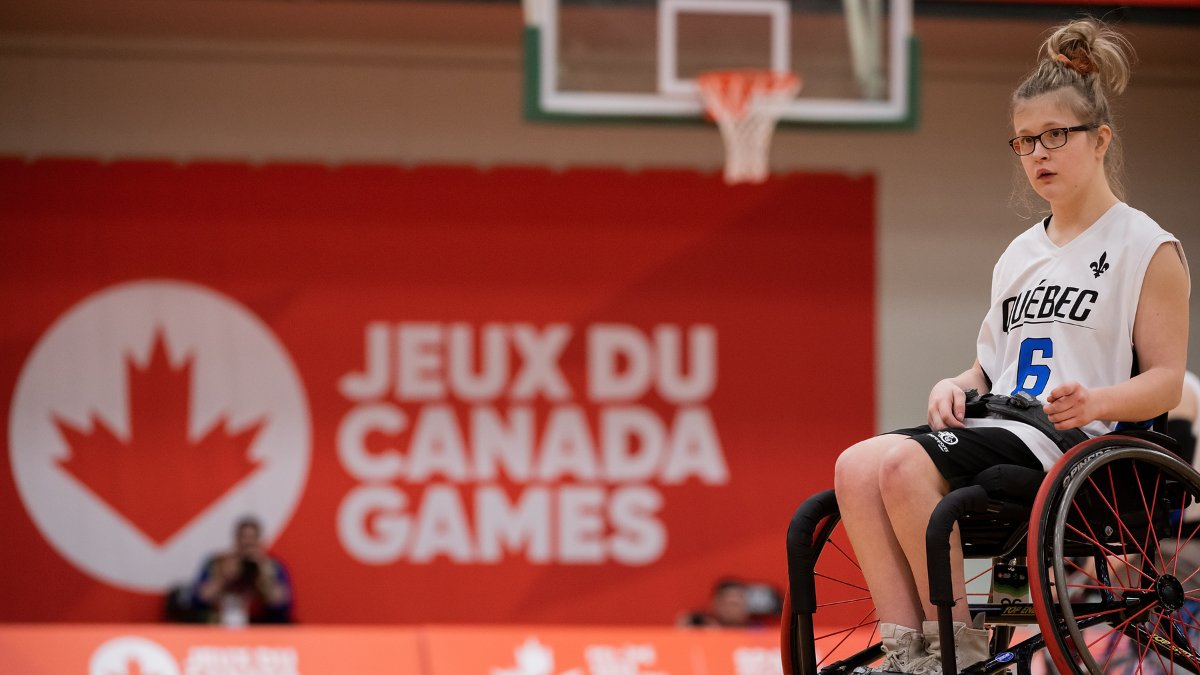 CanadaGames's tweet photo. Today we're shining a spotlight on the electrifying sport of wheelchair basketball at the @2023CanadaGames! 🏀 

This fast-paced, action-packed sport is a true display of athleticism, skill, and determination. 💪 https://t.co/jsI6HsobUJ