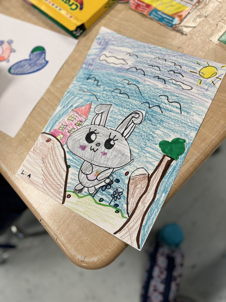 Mrs_LCornejo's tweet photo. Art club is ready for Easter.#hisdart @MorenoMustangs https://t.co/3vQi5ob9sJ