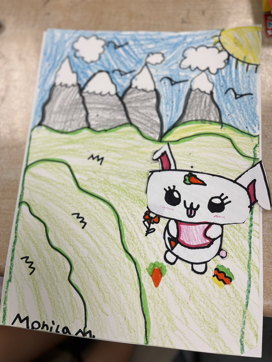 Mrs_LCornejo's tweet photo. Art club is ready for Easter.#hisdart @MorenoMustangs https://t.co/3vQi5ob9sJ