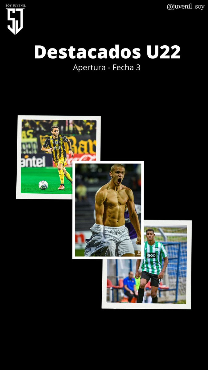juvenil_soy's tweet photo. 💎Finalizada la tercera fecha del Campeonato Apertura de Primera División, les presentamos a los 3 juveniles más destacados de la misma. Te agradecemos que nos apoyes con un follow para seguir creciendo.
✍️⬇️ https://t.co/wCFi1FF0Bq