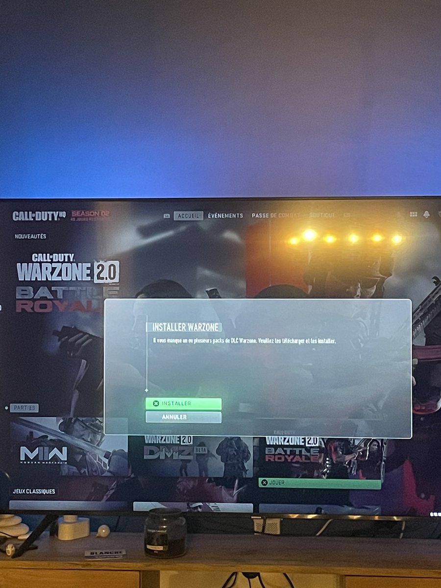 Bobogaets's tweet photo. Dlc warzone pack manquant … avez vous ce soucis là ? 
Téléchargement a l’infini mais toujours rien 🙏🏻 #dlc #dlcpack #warzone #Warzone2 #warzone2.0 

@Activision @ATVIAssist @ATVI_AB https://t.co/KcXEgvpOGL